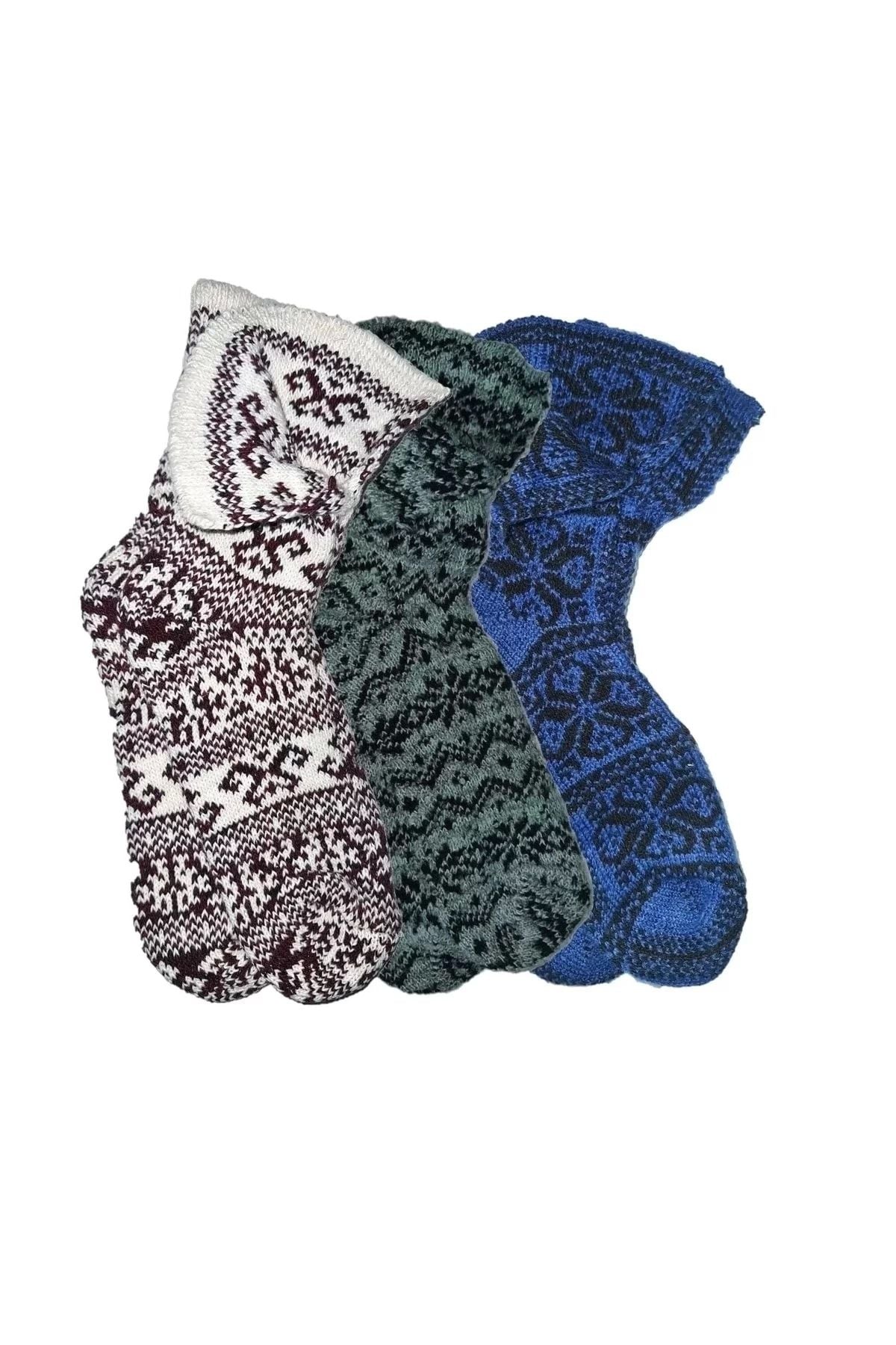 3 Pairs Winter Thermal Wool Sleep Socks Soft Touch