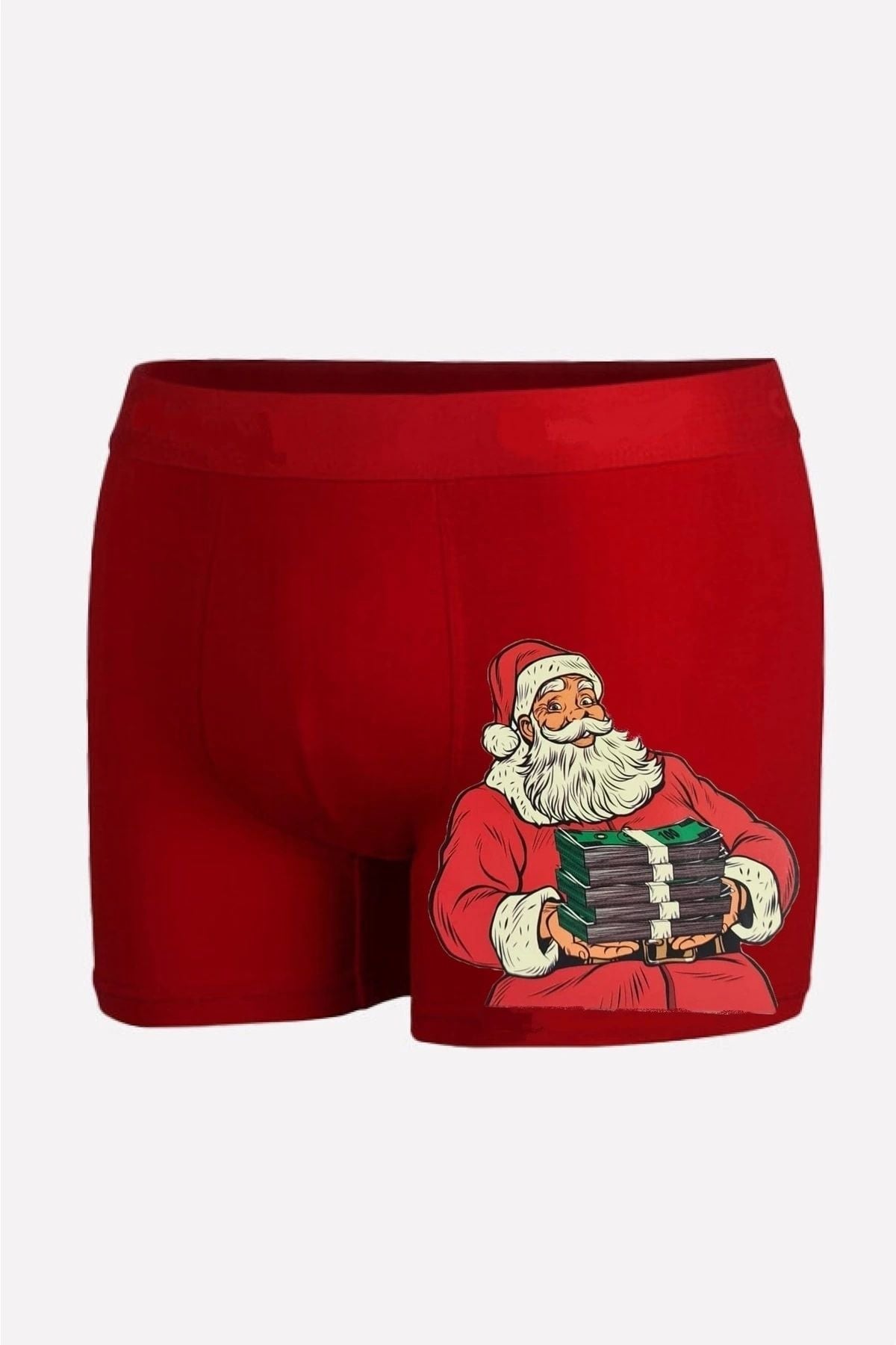 Men’s Red Christmas Print Special Edition Boxer