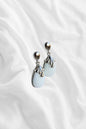 Milk White Drop Earrings – Elegant Daily Jewelry
