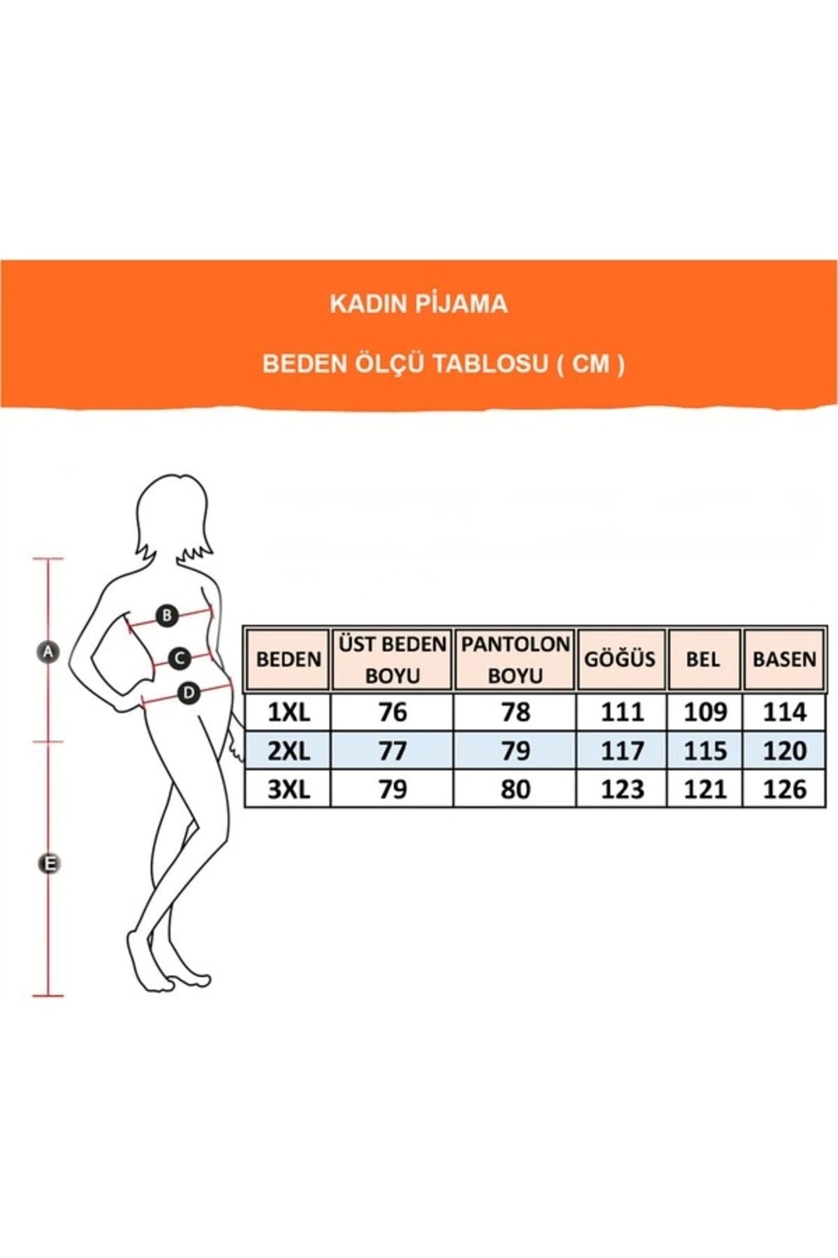 Büyük Beden Viskon Kısa Kollu Kapri Pijama Takımı