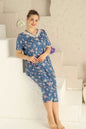 Plus Size Viscose Short Sleeve Capri Pajama Set