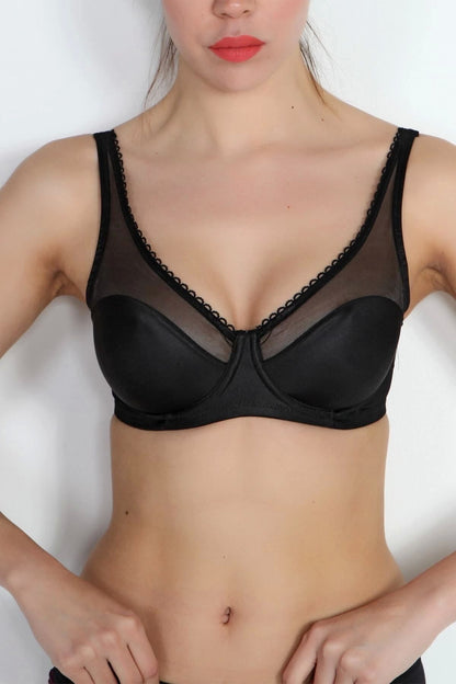 C Cup Underwired Lace Minimizer Bra
