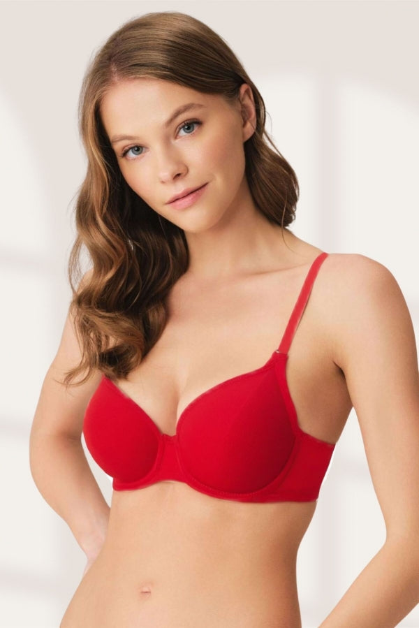 Red B Cup Push-Up Bra – Supportive Everyday Lingerie