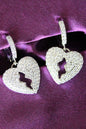 Luxury Crystal Heart Dangle Earrings