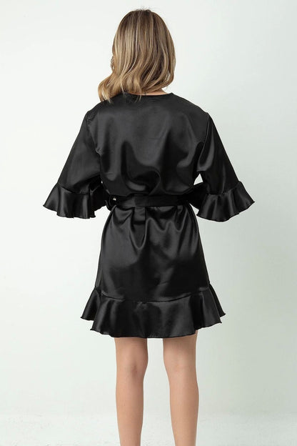 Women’s Satin Belted Robe