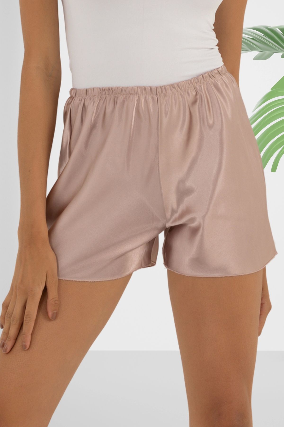 Women’s Satin Mini Lounge Shorts