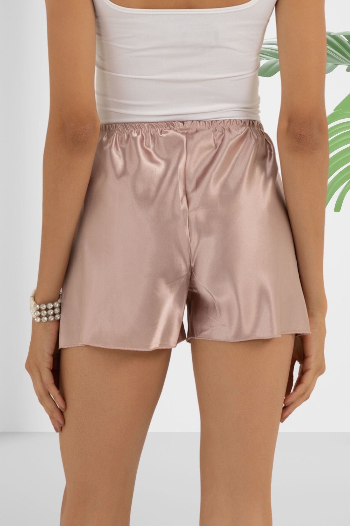 Women’s Satin Mini Lounge Shorts